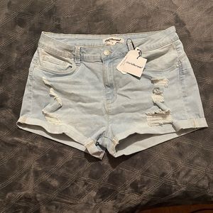 Charlotte Russe light blue Jean shorts